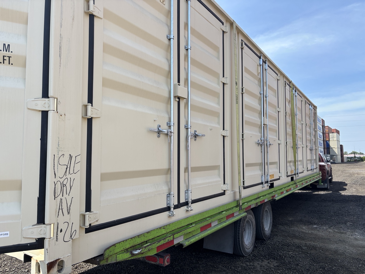 Customized multi-door shipping container